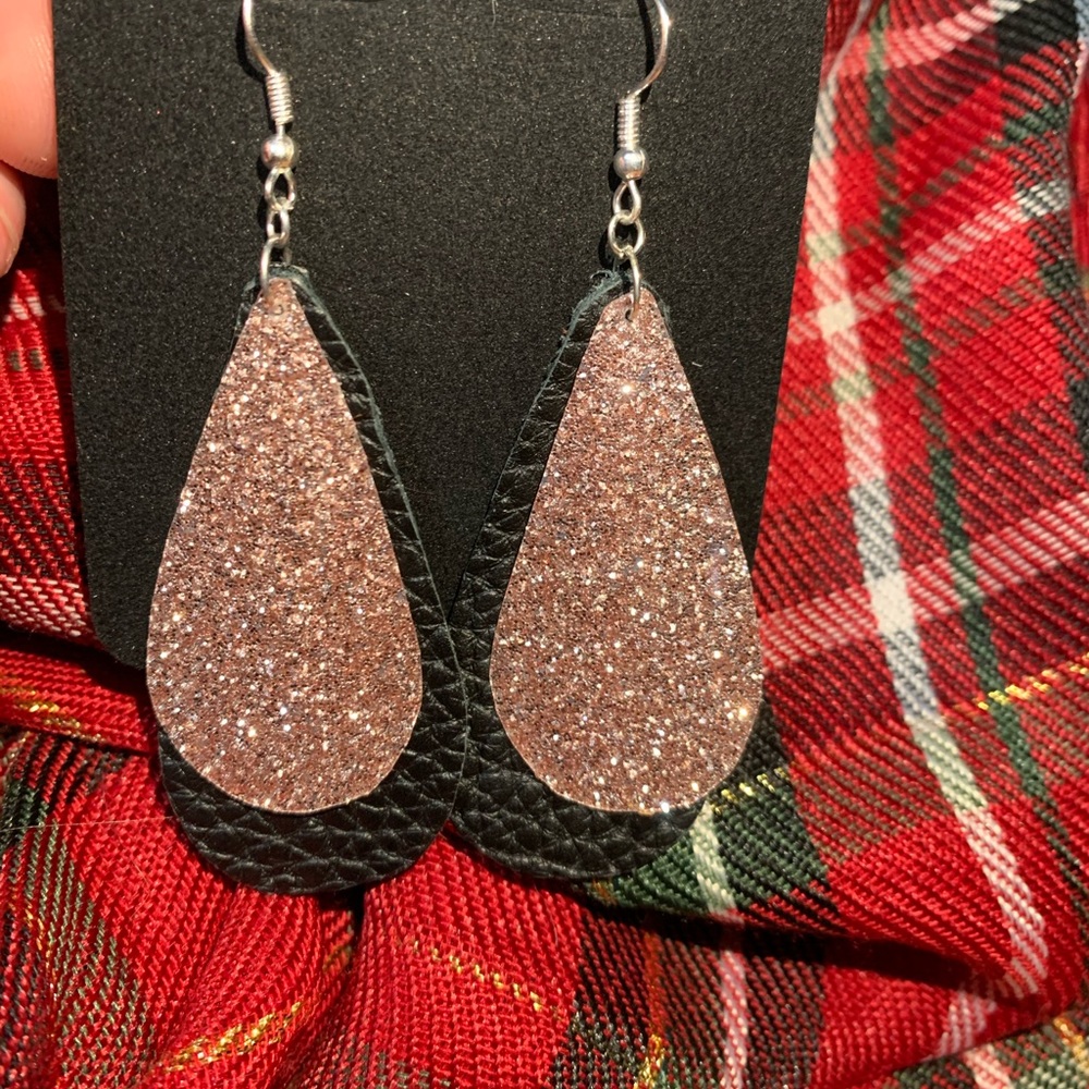 Leather Earrings. BRAND NEW